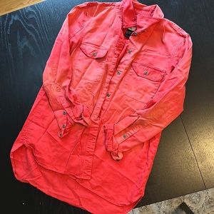 Madewell size S pink ombré button down